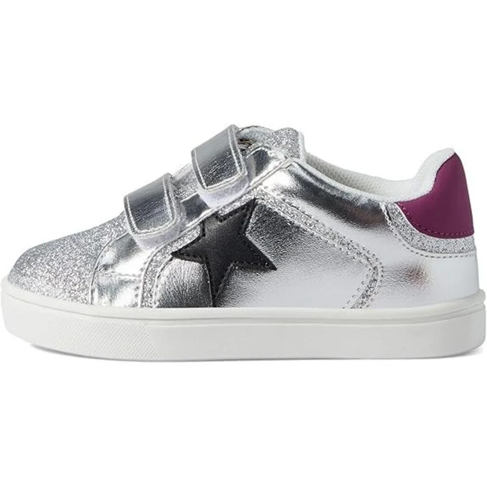Nina Evon-T Sneakers Toddler US 11 Silver Metallic Low Top Lifestyle Shoes RG218